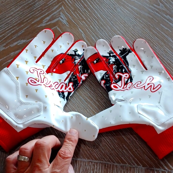 Under Armour Texas Tech CombatLineman football gloves sz 3xl New